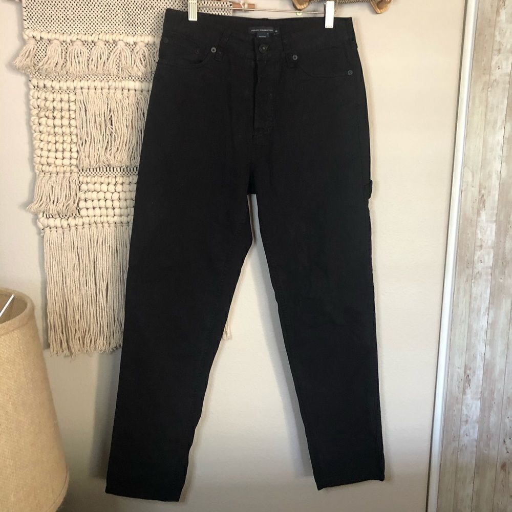 French Connection Black Painters Pants 28
